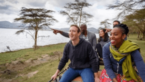 Zuckerberg in African city of Zanzibar