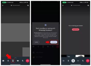 WhatsApp screen sharing feature