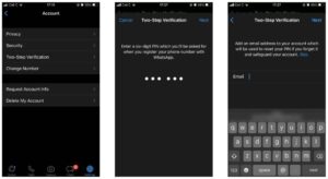 WHatsApp two step verification process