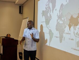 Willy Buloso, ECPAT International's Regional Coordinator for Africa at national consultation of the sexual exploitation of children
