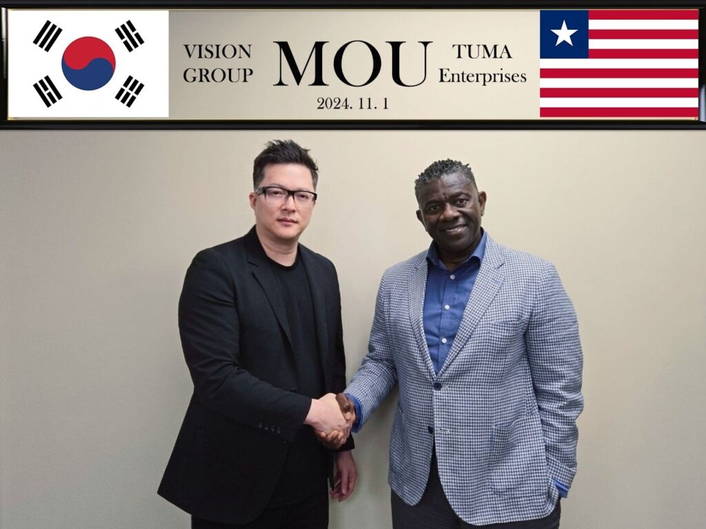 Liberia’s Tuma Enterprises, Korea’s Vision Group sign MoU to close Africa’s digital gap with affordable smartphones