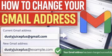 gmail address change