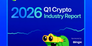 Crypto market cap drops 20% in Q1 2026 as stablecoin supply remains firm
